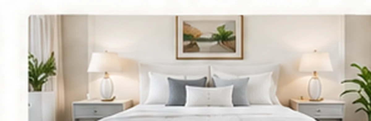 Bright bedroom representing rental property services in Newmarket and East Gwillimbury